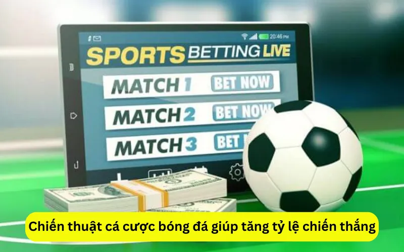 Chiến thuật cá cược bóng đá giúp tăng tỷ lệ chiến thắng