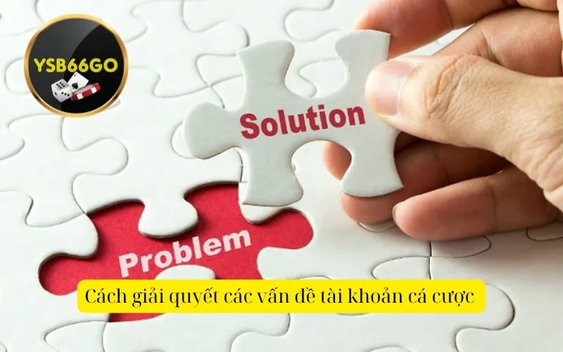 Cách giải quyết các vấn đề tài khoản cá cược