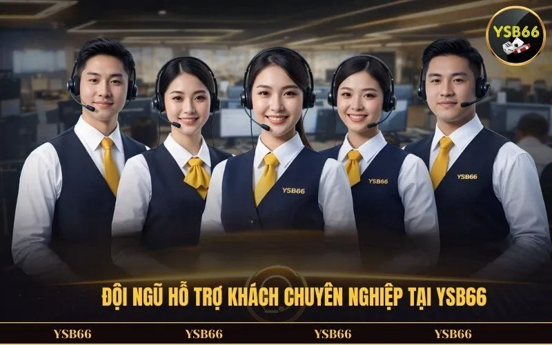 Đội ngũ hỗ trợ khách chuyên nghiệp tại YSB66